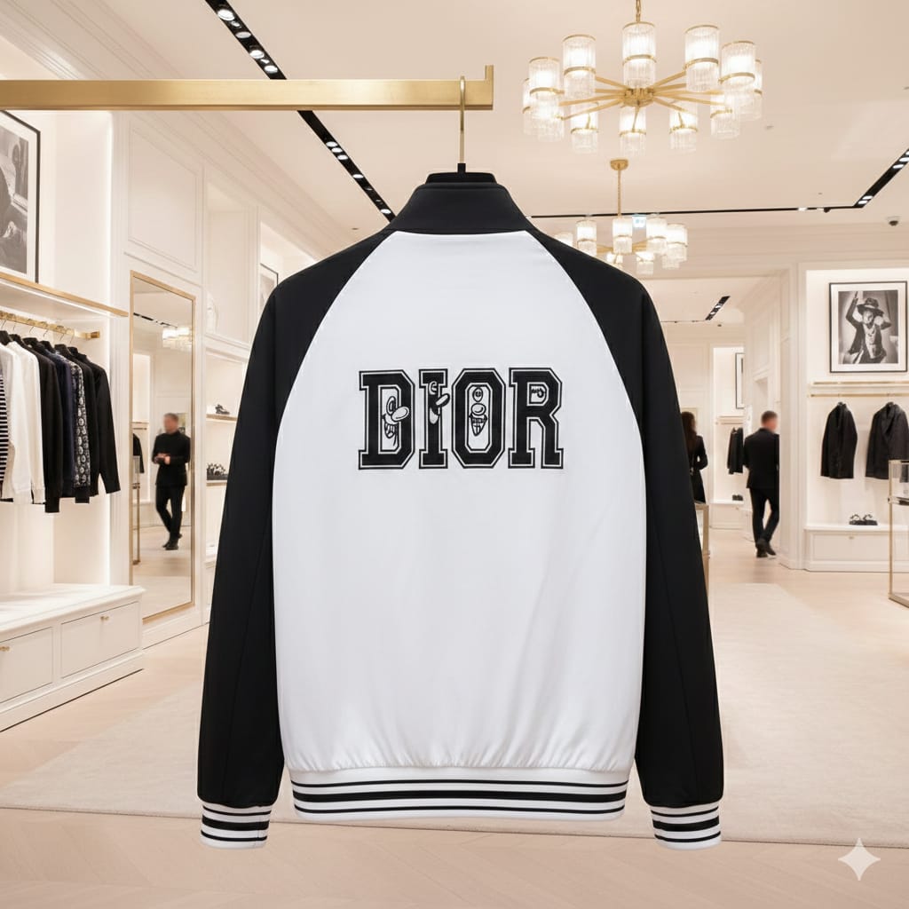 Black & White Premium Zip-Up Jacket