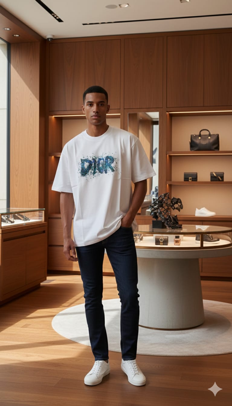 Luxury & Stylish Printed Drop Shoulder Tee
