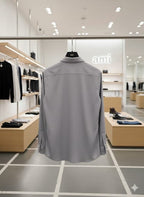 Minimal Grey Classic Button-Down Shirt
