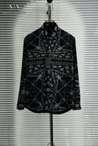 Stylish Geometric Pattern Designer Shirt For Men