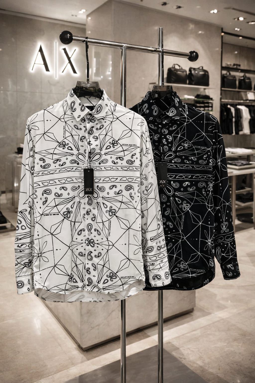 Stylish Geometric Pattern Designer Shirt For Men