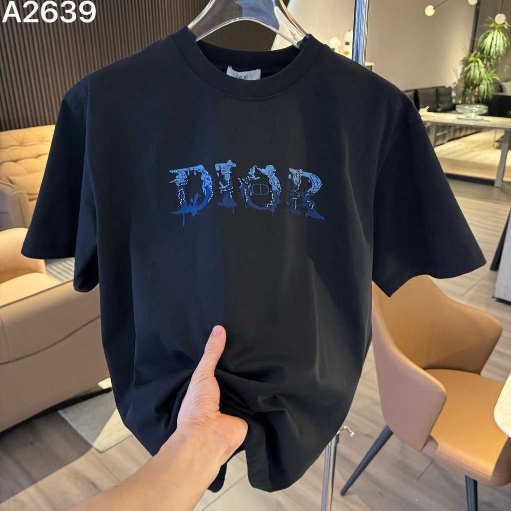 Imported  Black Logo Graphic Premium Drop Shoulder T-Shirt