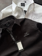 Premium Regular  Fit Shirt  Classic Black & White Designer Formal Wear