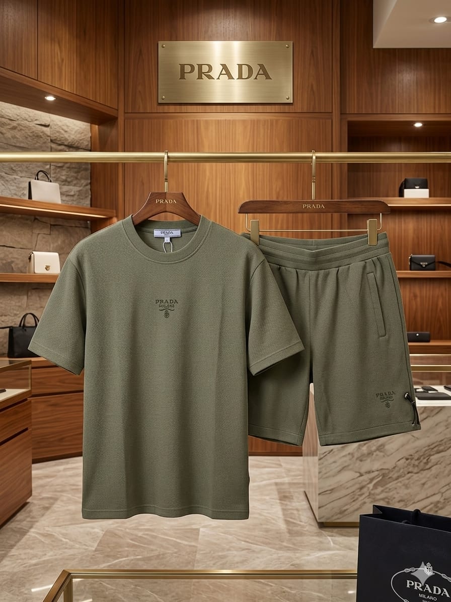 Green Premium Co-Ord T-Shirt & Shorts Set
