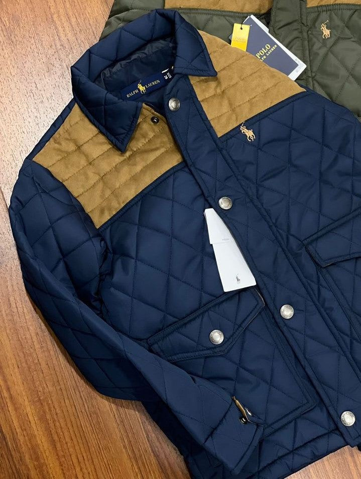 premium  Classic Quilted Dual Tone Jacket for Boys