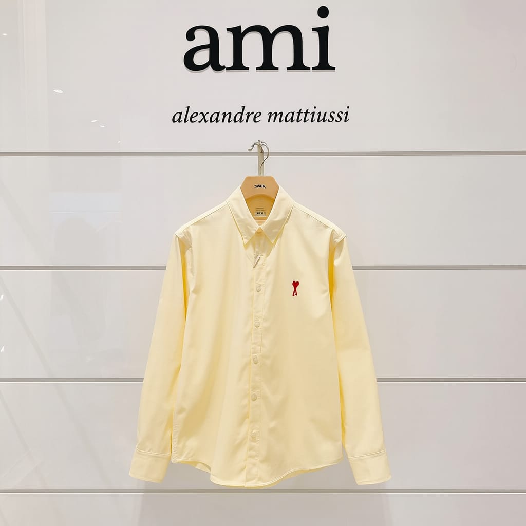 Premium Small A Heart Button Down Shirt