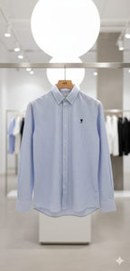 Branded  Button-Down Shirt in Striped