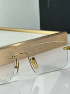 Premium  Rimless Rectangular Shape Frame
