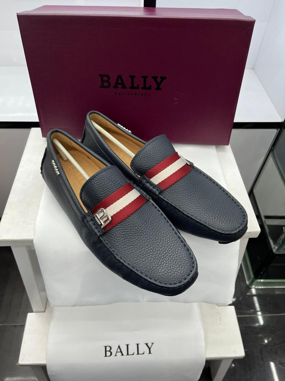 All Over Monogram Print Loafers