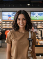 Women's Premium Brown T-Shirt & Track Pants Co-Ord Set – Casual Sportswear Outfit