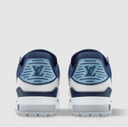Luxury Brand  White & Navy Luxury Sneakers