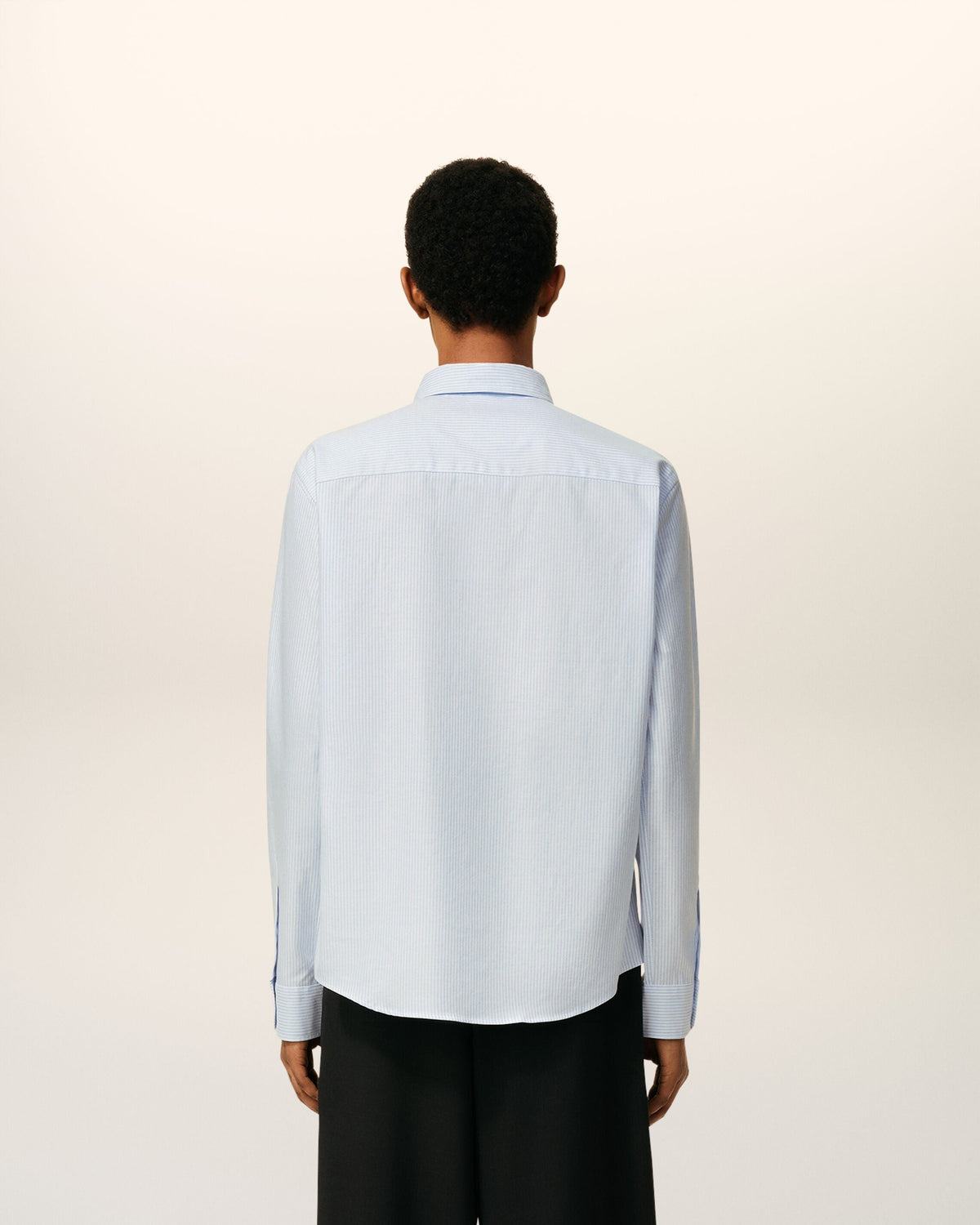 Branded  Button-Down Shirt in Striped