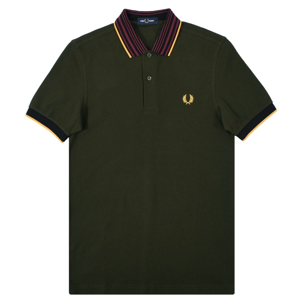 Premium Quality Striped Collar Polo Shirt