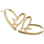 Fall In Love Heart Earrings  Gold