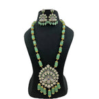 Iconic Peacock Design Pendant Long Necklace with Earrings