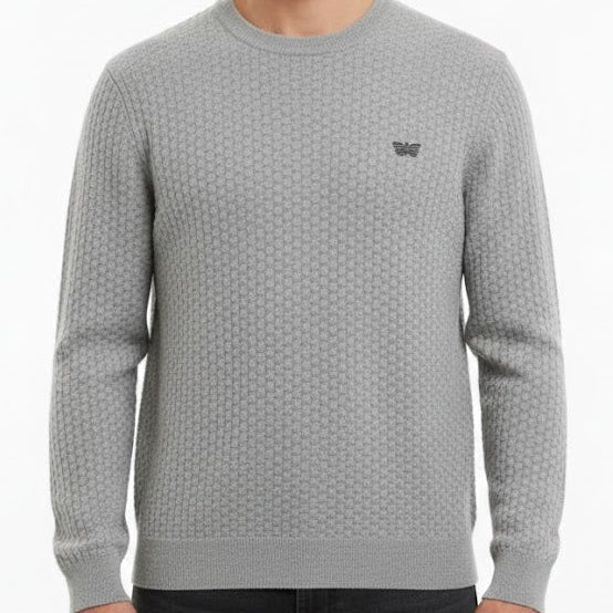 Men’s Classic Textured Knit Sweater Comfortable & Stylish Everyday Wear